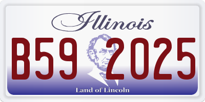 IL license plate B592025