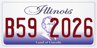 IL license plate B592026