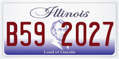 IL license plate B592027