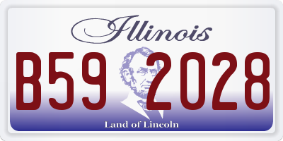 IL license plate B592028