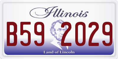 IL license plate B592029