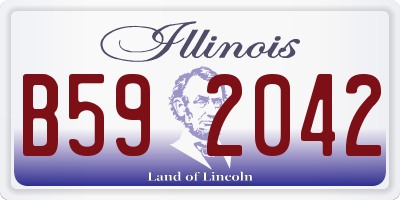 IL license plate B592042