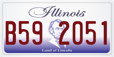 IL license plate B592051
