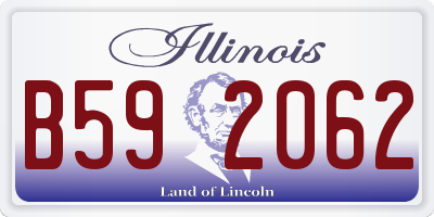 IL license plate B592062