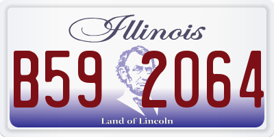 IL license plate B592064