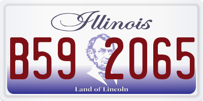 IL license plate B592065