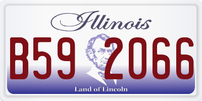 IL license plate B592066