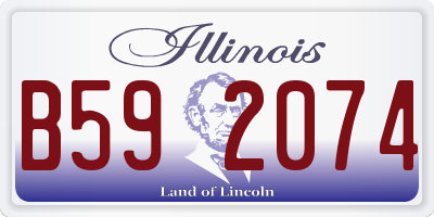 IL license plate B592074