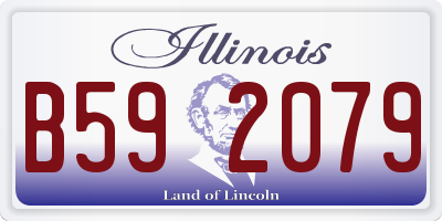 IL license plate B592079