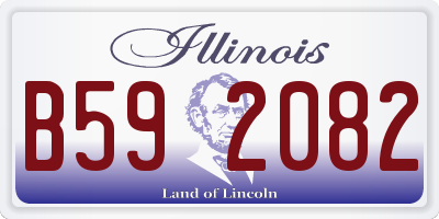IL license plate B592082