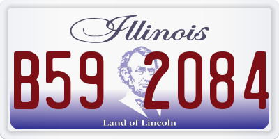 IL license plate B592084