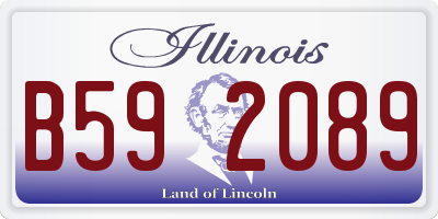 IL license plate B592089