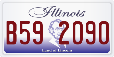 IL license plate B592090