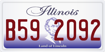 IL license plate B592092