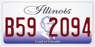 IL license plate B592094