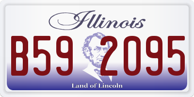 IL license plate B592095
