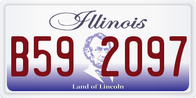 IL license plate B592097