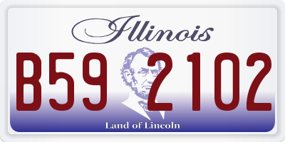 IL license plate B592102