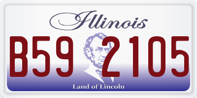 IL license plate B592105