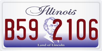 IL license plate B592106