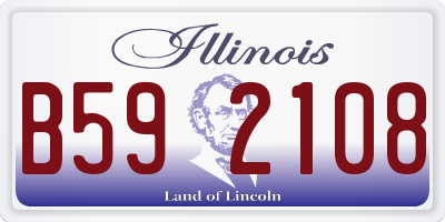 IL license plate B592108