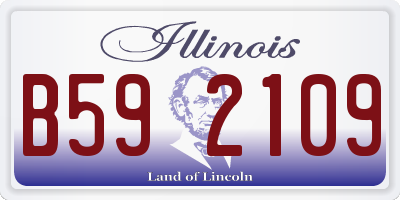 IL license plate B592109