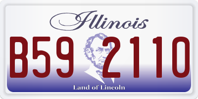 IL license plate B592110