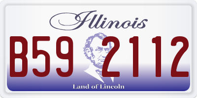 IL license plate B592112
