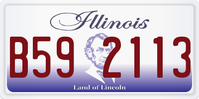 IL license plate B592113