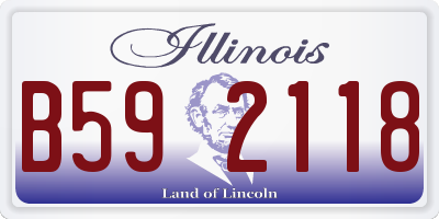IL license plate B592118
