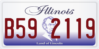 IL license plate B592119