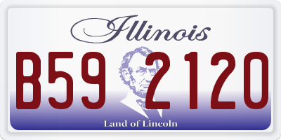 IL license plate B592120