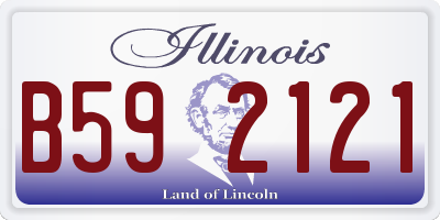 IL license plate B592121