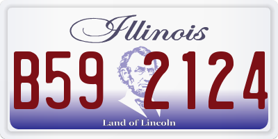 IL license plate B592124