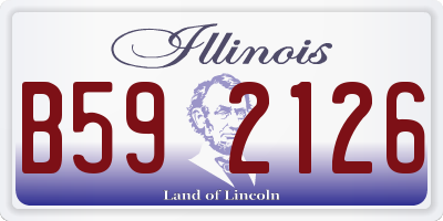 IL license plate B592126