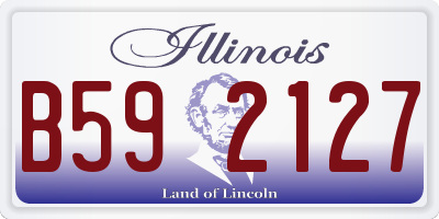 IL license plate B592127