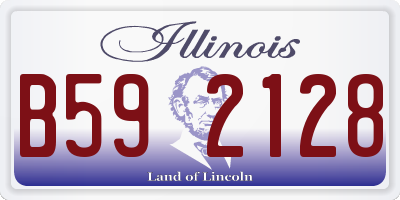 IL license plate B592128