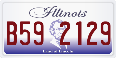 IL license plate B592129