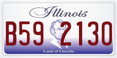 IL license plate B592130