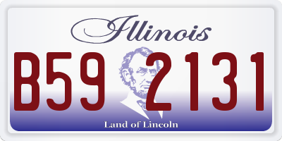 IL license plate B592131