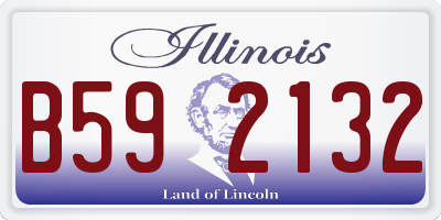 IL license plate B592132