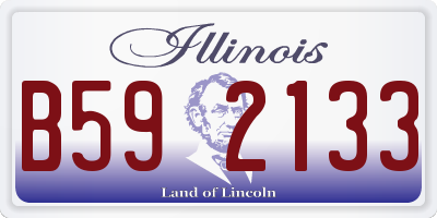 IL license plate B592133