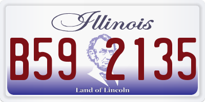 IL license plate B592135