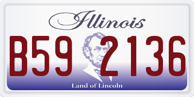 IL license plate B592136