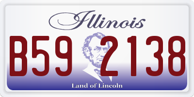 IL license plate B592138