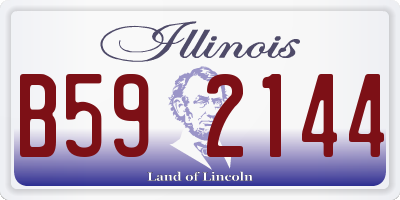 IL license plate B592144