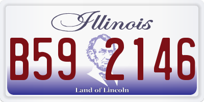 IL license plate B592146