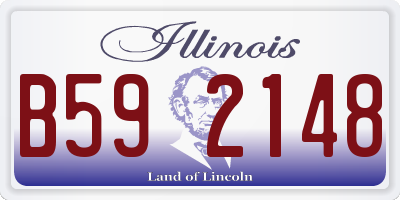 IL license plate B592148