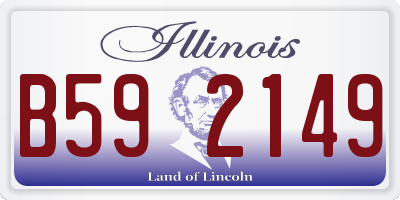IL license plate B592149