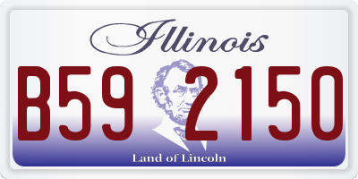 IL license plate B592150